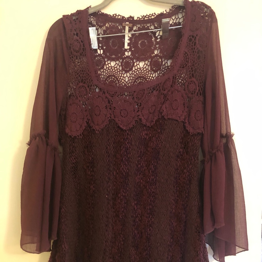 Free People Maroon Dress